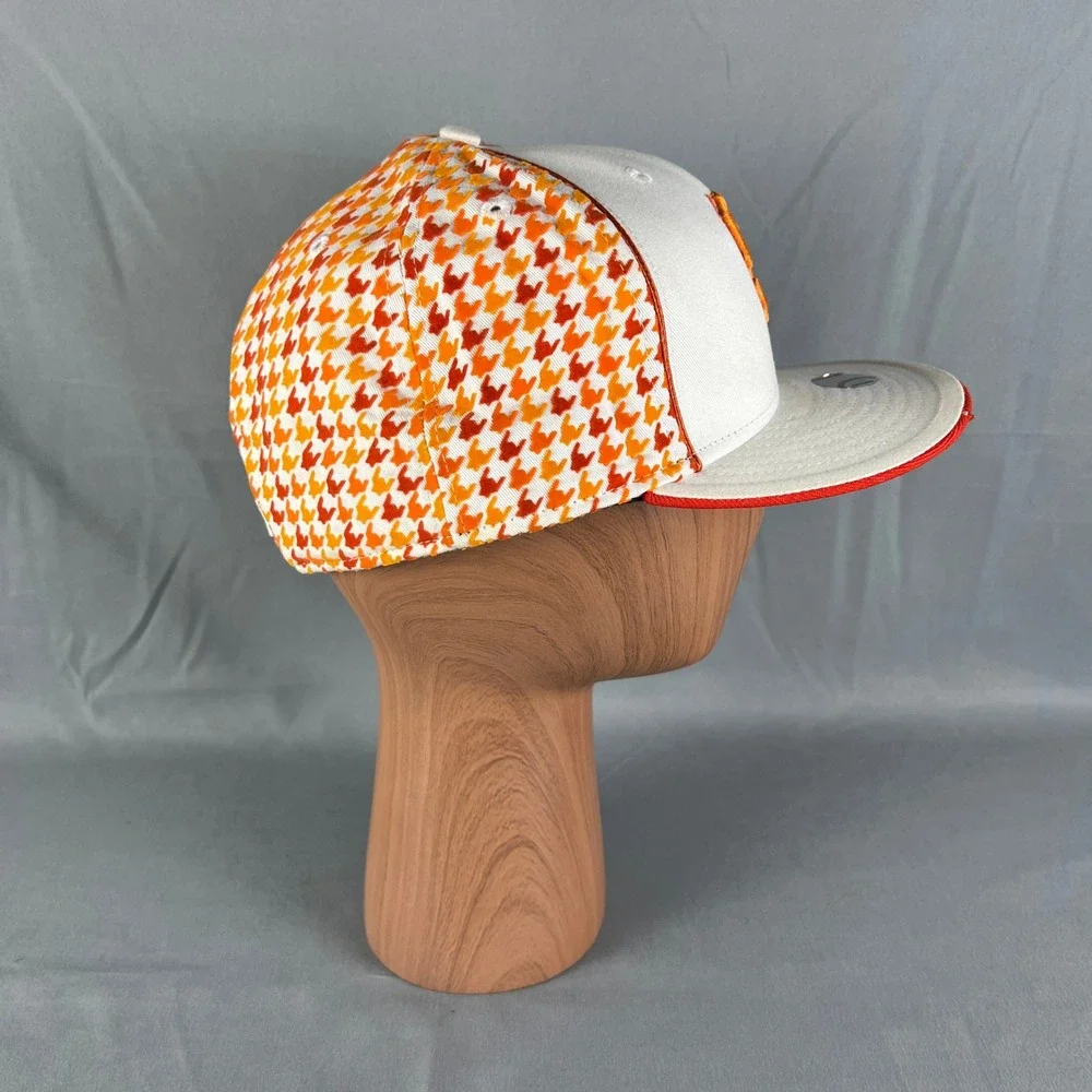 San Francisco Giants Baseball Cap Mens 7 5/8 White Houndstooth New Era 59fifty